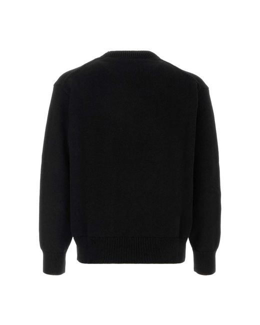 KENZO Black Round-Neck Knitwear for men