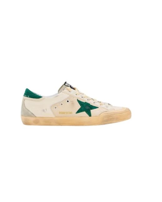 Golden Goose Deluxe Brand Sneakers mit schnürung und iconic star in Green für Herren