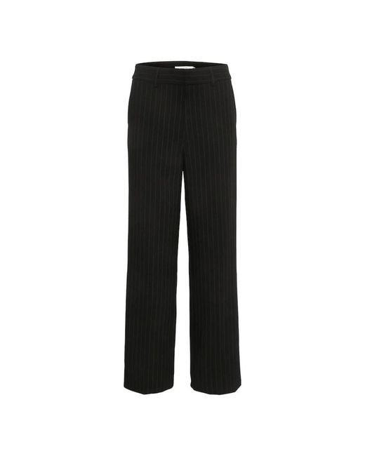 Gestuz Black Straight Trousers