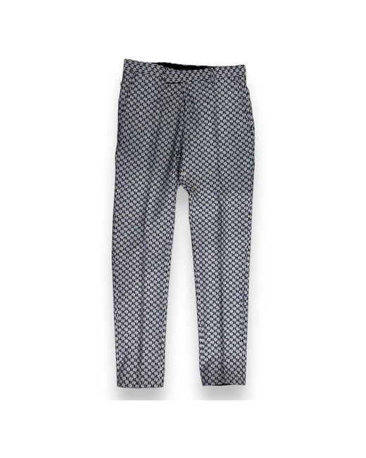 Karl Lagerfeld Gray Straight Trousers for men