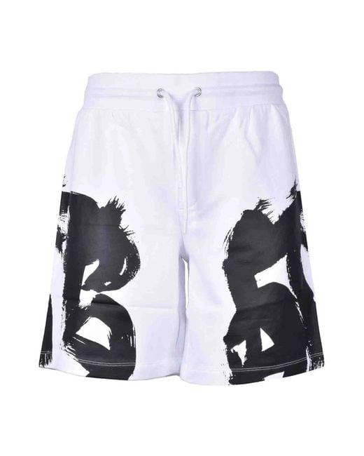 Casual Shorts Bikkembergs de hombre de color White