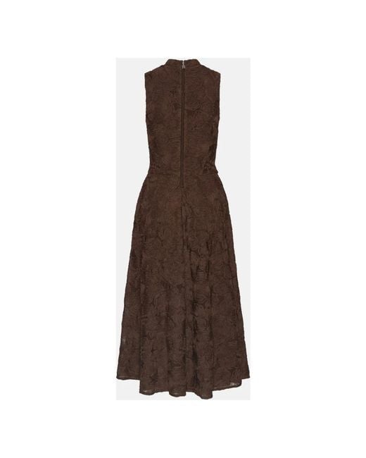 ROTATE BIRGER CHRISTENSEN Brown Midi Dresses
