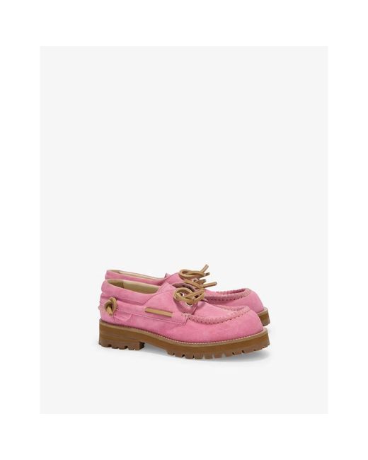Moschino Pink Boat Shoes