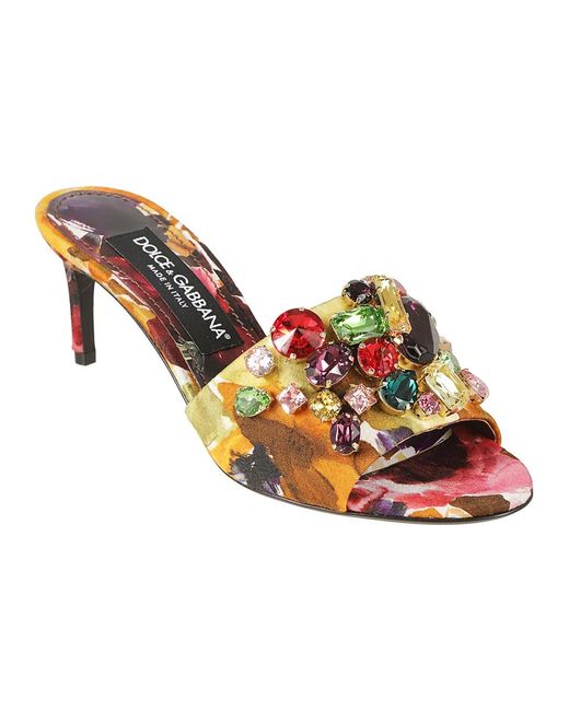 Dolce & Gabbana Heeled Mules in het Brown