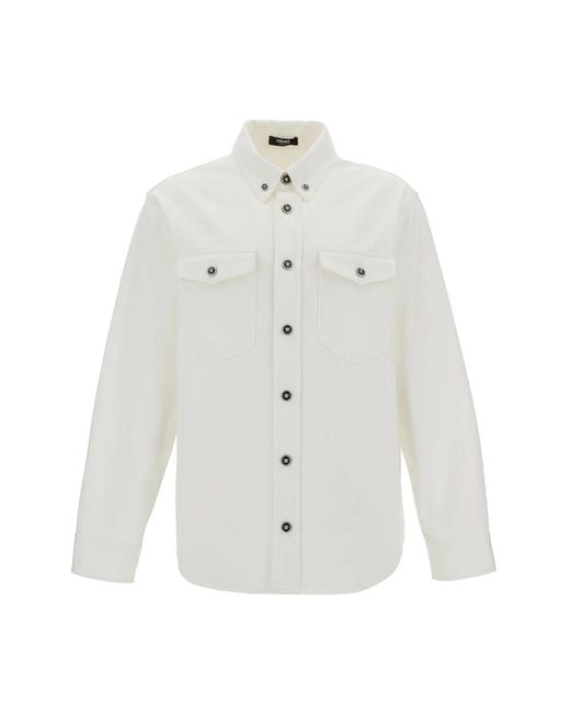 Versace White Casual Shirts for men