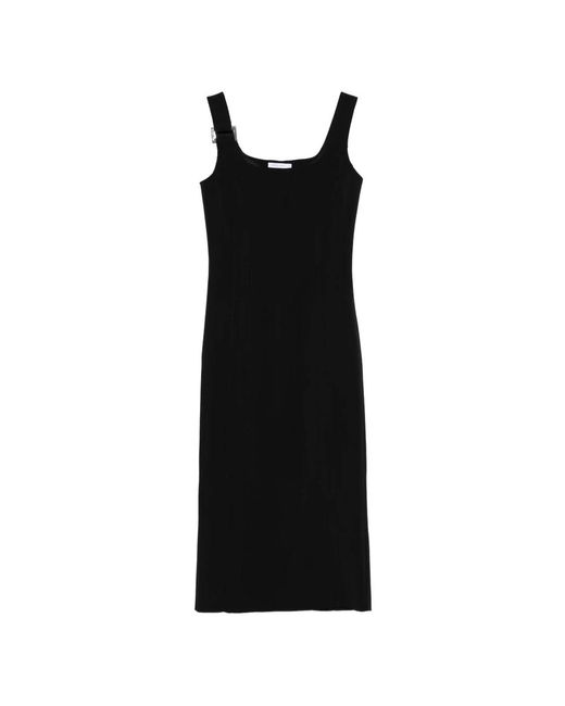 Patrizia Pepe Black Midi Dresses