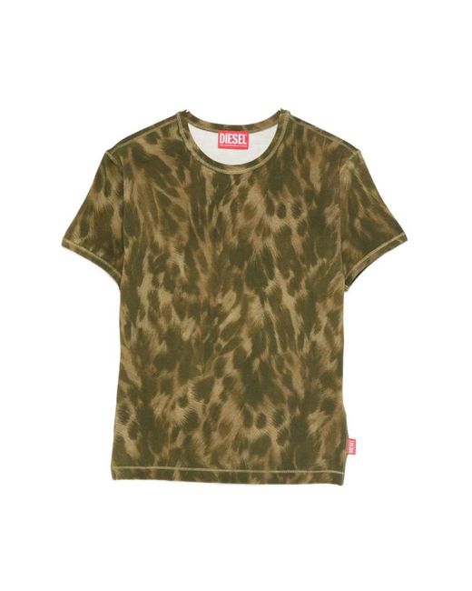 DIESEL Green T-Shirts