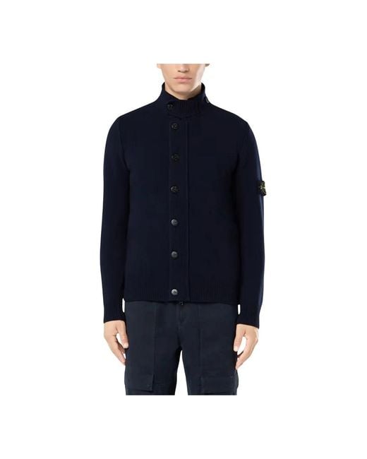 Cardigans Stone Island de hombre de color Blue