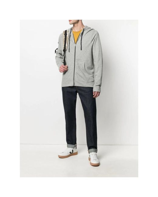 James Perse Gray Zip-Throughs