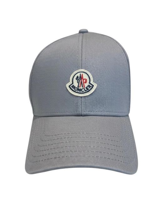 Moncler Monogram Baseball Cap in het Gray voor heren
