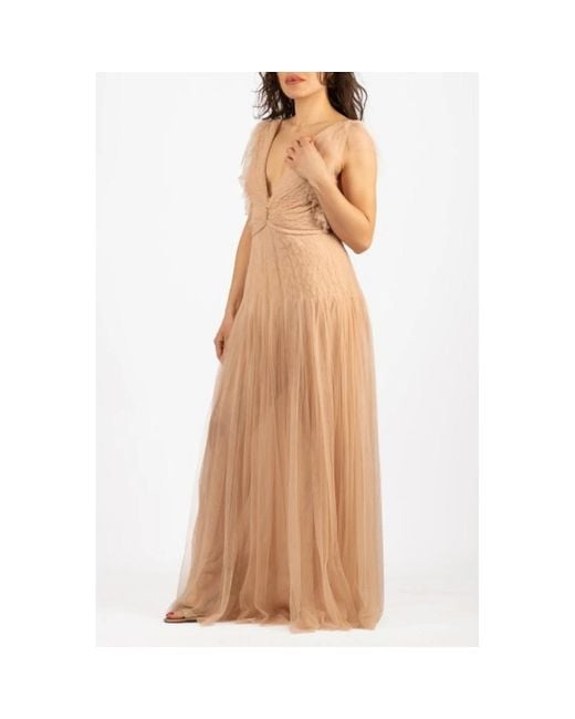 Elisabetta Franchi Brown Gowns