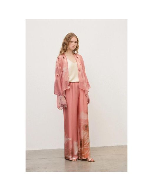 Ottod'Ame Pink Wide Trousers
