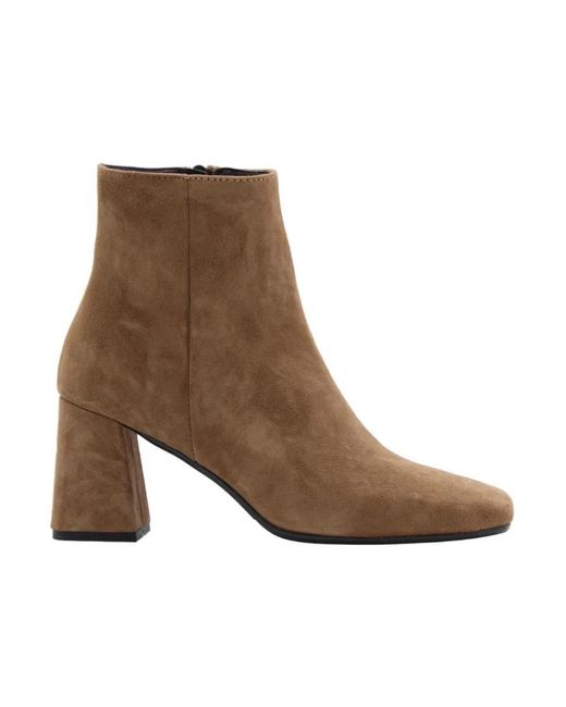 DONNA LEI Brown Heeled Boots