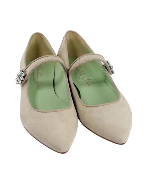 BELLE VIE White Ballerinas