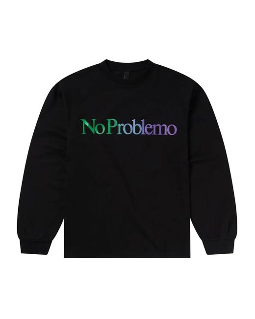 No Problemo Ls Tee in Black für Herren