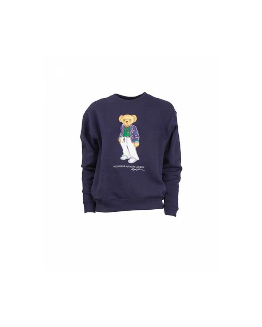 Polo Ralph Lauren Blue Riv bear langarm sweatshirt