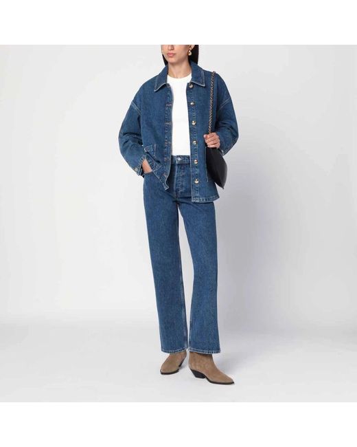 Anine Bing Boot-Cut Jeans in het Blue