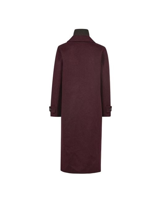 Mos Mosh Double-Breasted Coat in het Purple