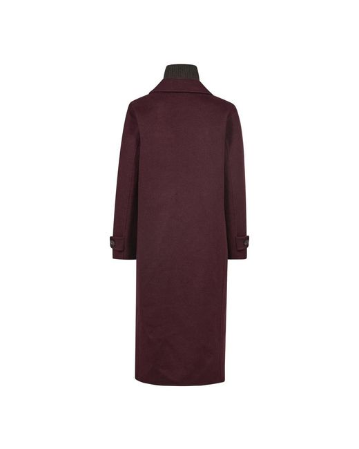 Mos Mosh Double-Breasted Coat in het Purple
