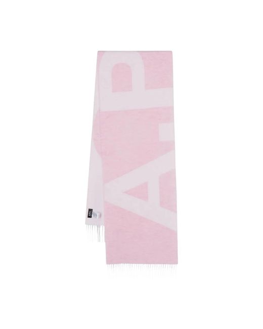 A.P.C. Pink Winter Scarves