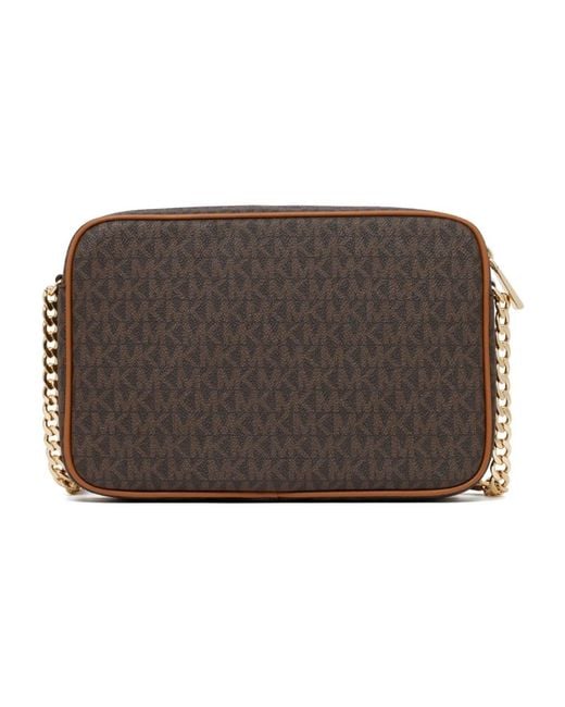 Michael Kors Brown Braune Jet Set Schultertasche