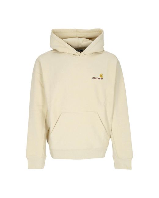 Carhartt Amerikaans Script Rotan Herensweater Met Capuchon in het Natural voor heren