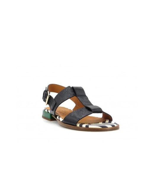 Chie Mihara Green Flat Sandals