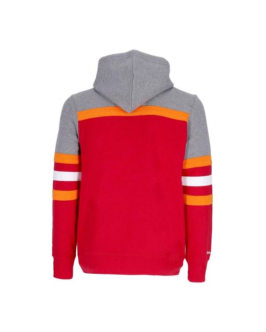Mitchell & Ness Red Hoodies for men