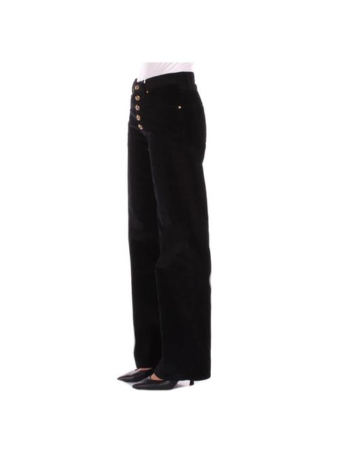 Dondup Black Straight Trousers