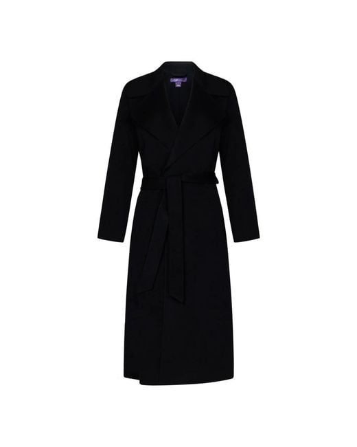 Ralph Lauren Black Belted Coats