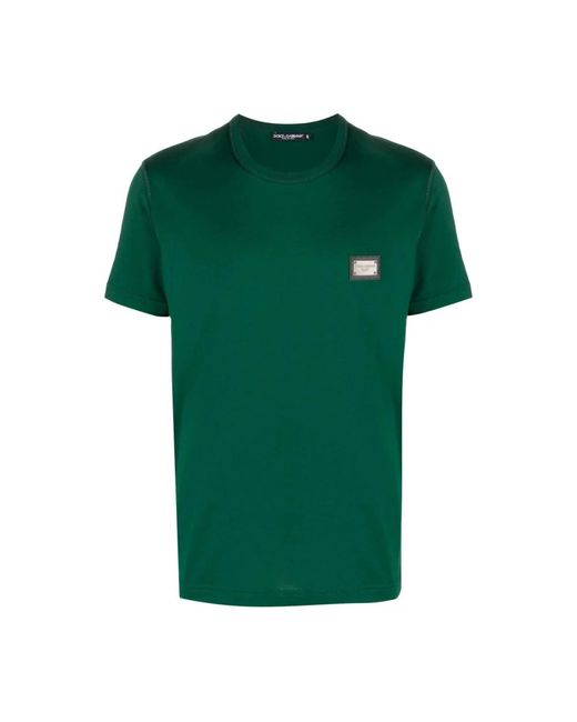 Dolce & Gabbana Casual baumwoll t-shirt mit einzigartigem design in Green für Herren