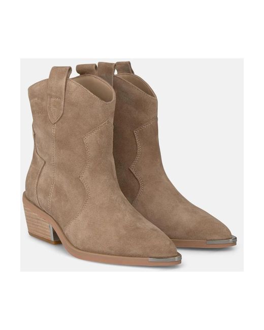 Alma En Pena. Brown Cowboy & Biker Boots