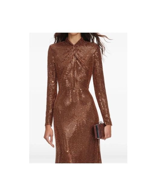 Self-Portrait Brown Party Dresses