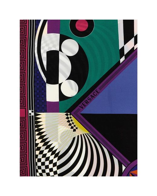 Versace Metallic Silk Scarves