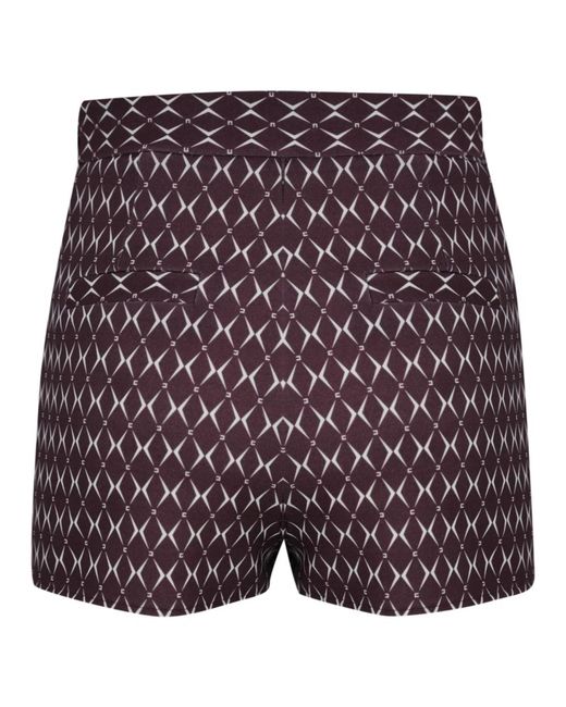 Elisabetta Franchi Purple Short Shorts