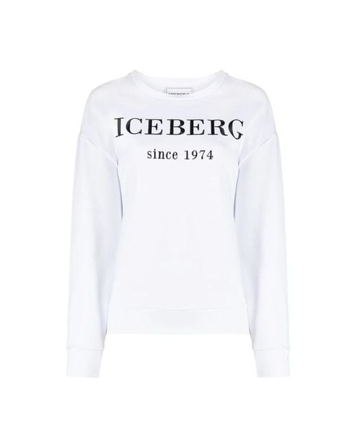 Iceberg White Sweatshirts