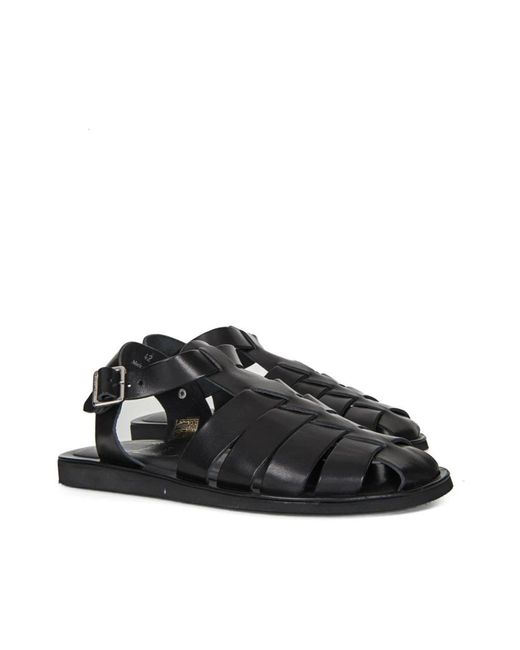 Casadei Black Flat Sandals for men