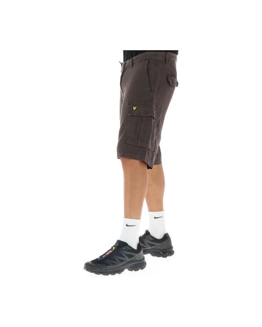 Lyle & Scott Gray Casual Shorts for men