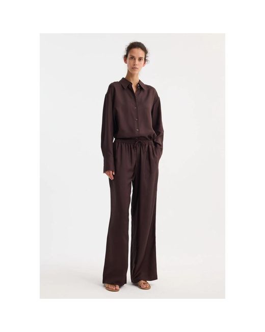 Wide Trousers Rohe en coloris Brown