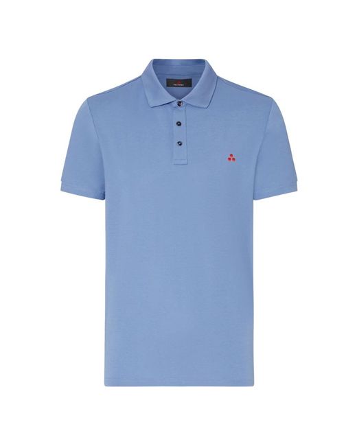 Peuterey Tops ,Blauw ,Katoen Mezzola 02 Polo in het Blue voor heren