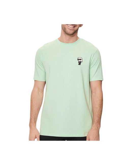 Karl Lagerfeld Zusammenarbeit crewneck t-shirt 542221 755027 in Green für Herren