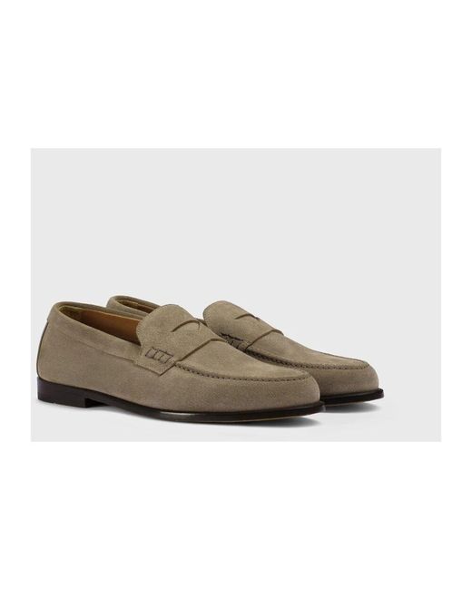 Doucal's Herren Wildleder Loafer in Brown für Herren
