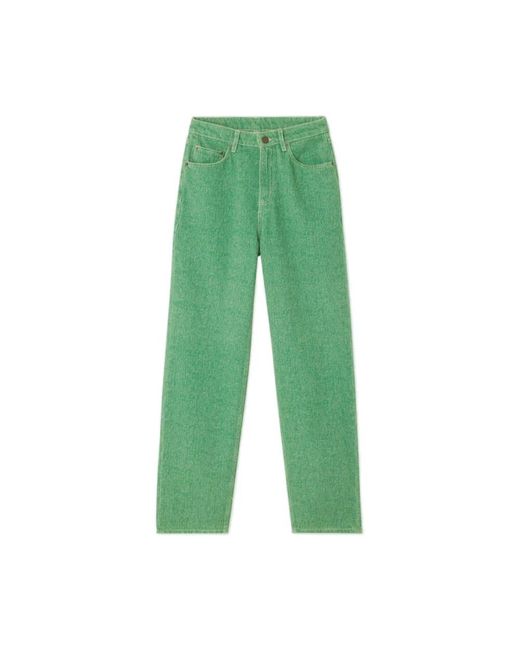 American Vintage Green Straight Jeans
