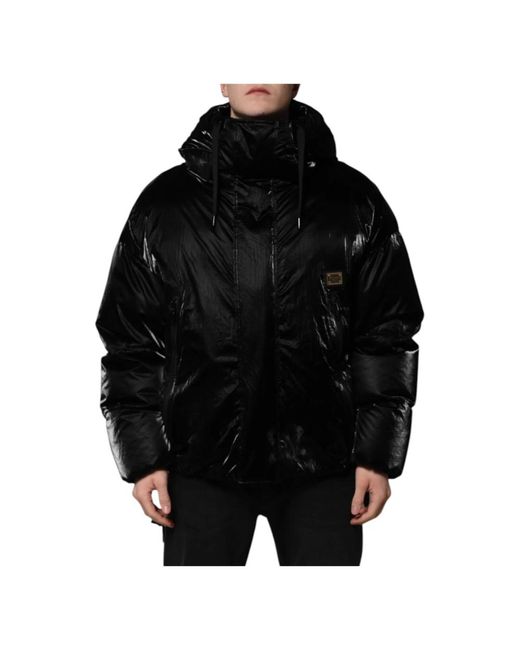 Dolce & Gabbana Black Winter Jackets for men