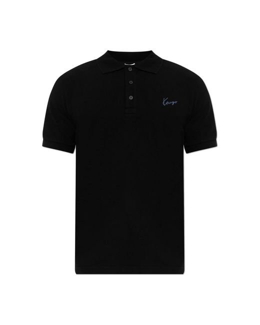 KENZO Black Polo Shirts for men
