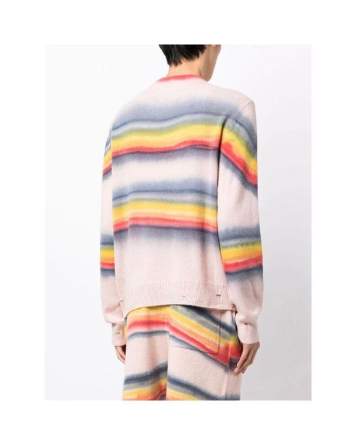 Amiri Regenbogen-Strickpullover Mit Rundhalsausschnitt in Multicolor für Herren