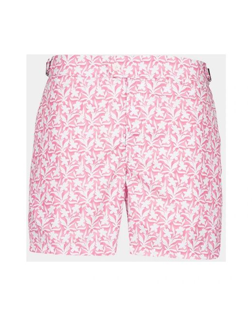 Fedeli Badmode ,Roze ,Polyester Roze Airstop Zwemshorts Met Stempelpatroon in het Pink voor heren