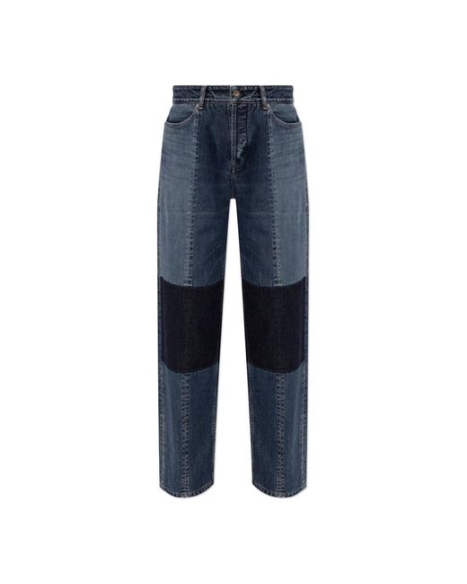 Jeans con detalles de costura Jil Sander de color Blue