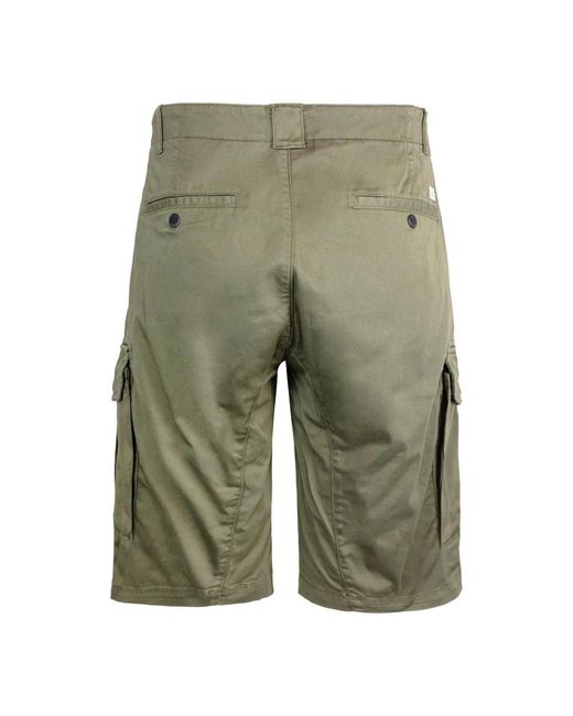 C P Company Green Casual Shorts for men