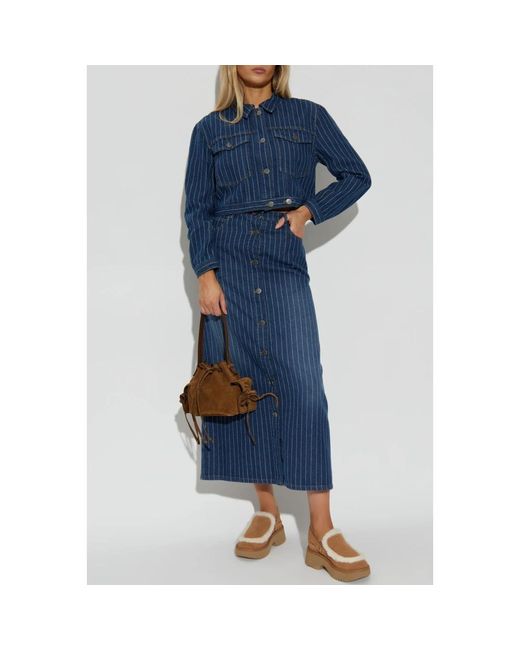 Munthe Jassen ,Blauw ,Katoen Jas Lindy in het Blue